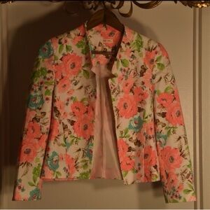 SIS SIS Floral Women's Blazer Pink and Blue Accents from Fox’s